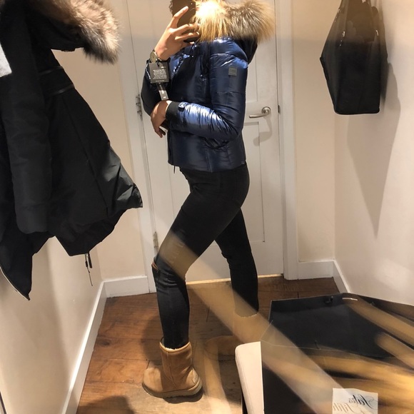 SAM JUNIORS REAL FUR TRIM PUFFER - Picture 3 of 5